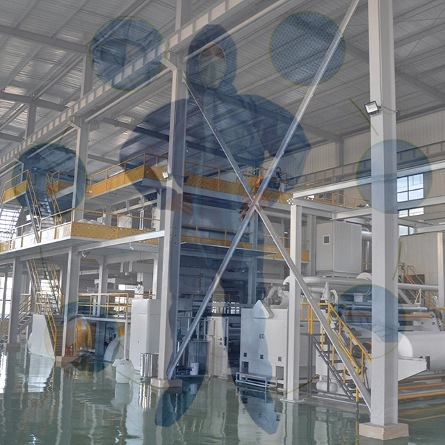 AL- 2400mm SMS PP Fabricación de tela fundida por soplado Línea de maquinaria de producción Máquina de filtros de tela no tejida